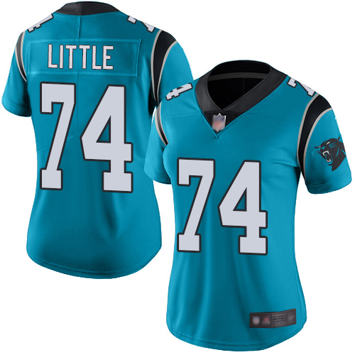 Carolina Panthers Limited Blue Women Greg Little Alternate Jersey NFL Football 74 Vapor Untouchable